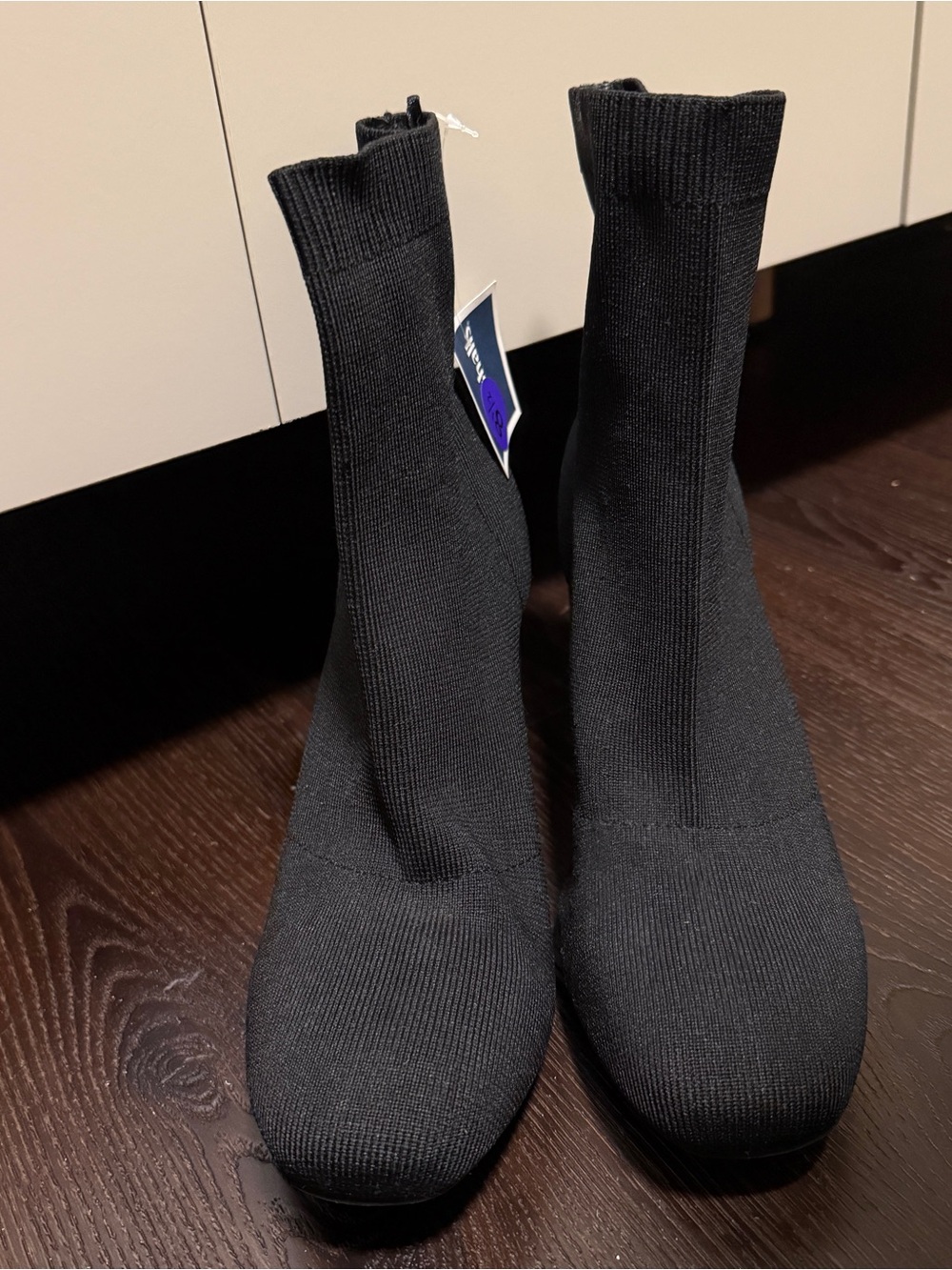 MIA Sock Boots Black Size US Women’s 8.5 Booties Stretchy Winter Fall Work Walk